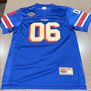 Bodega Boston Dazzling Blue Football Jersey, Size M, NEW